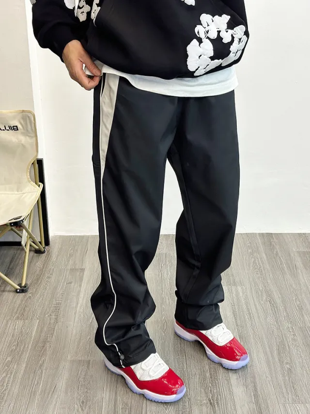 American High Street Retro Sweatpants Baby Boy And Girl Summer Black - Shop at LoveMi