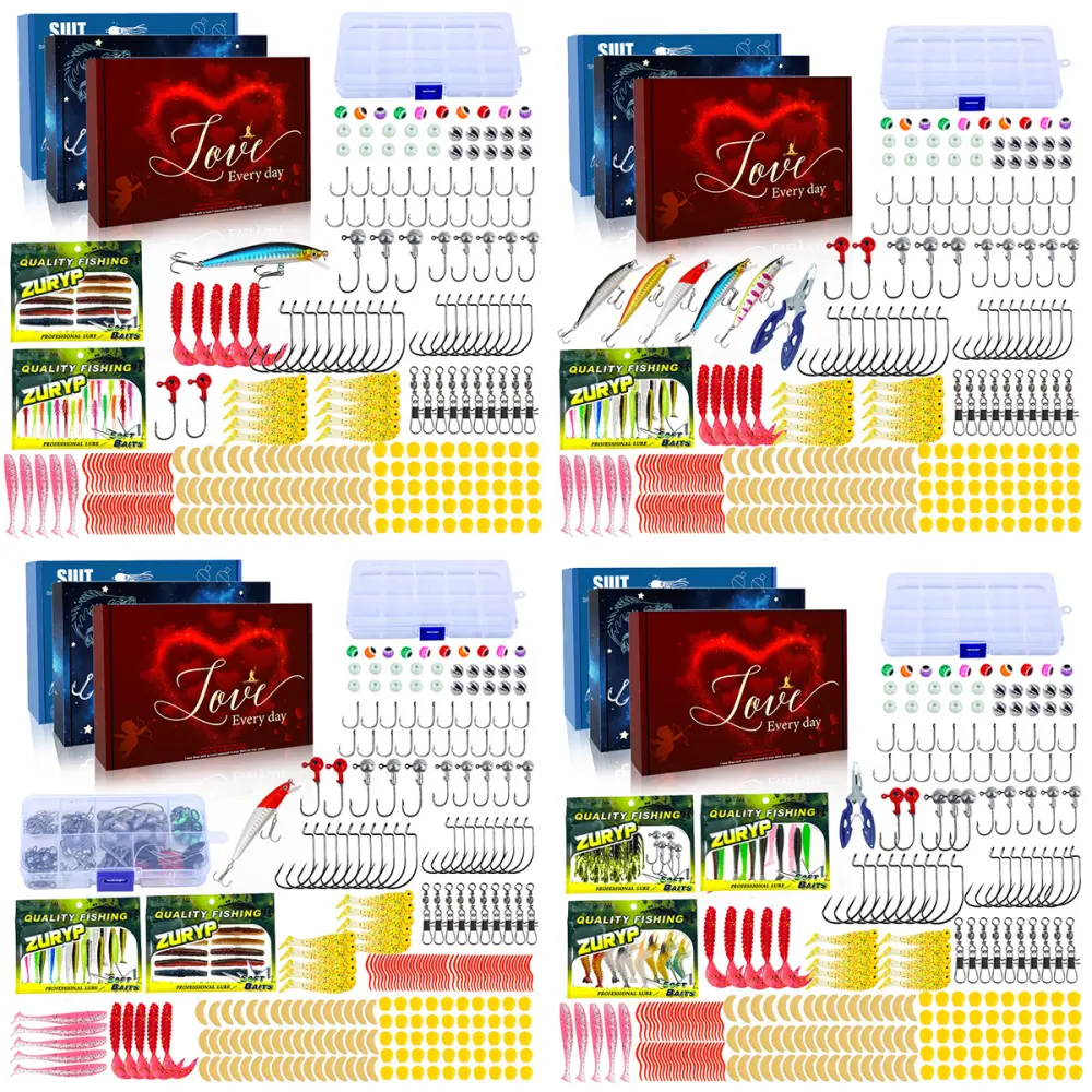 Lure Bait Gift Box Set with Fishing Tackle Accessories