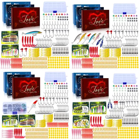 Lure Bait Gift Box Set with Fishing Tackle Accessories