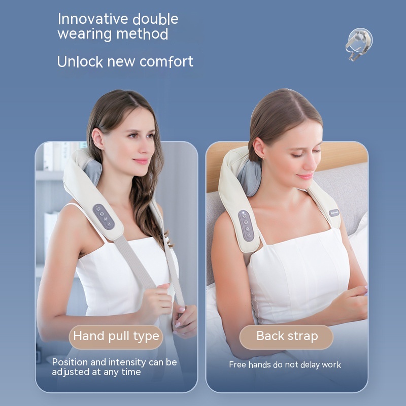 Shoulder And Neck Massage Instrument Neck Massager Neck Lifting Hot Compress Dredging Neck Trapezoid Muscle Clip Kneading — foto 2