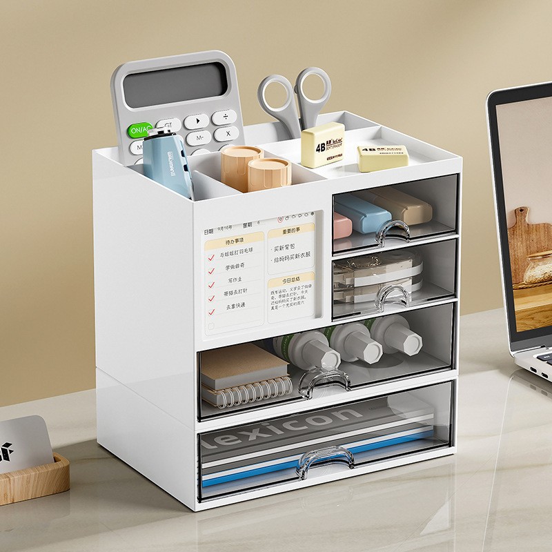 Divided Drawer-Style Pen Holder