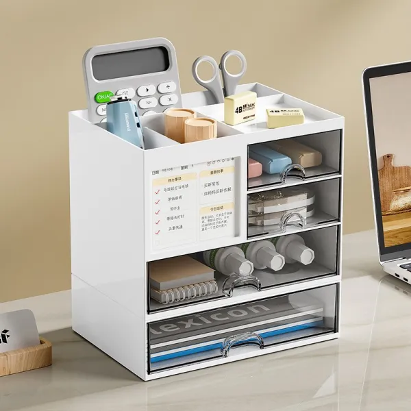 Divided Drawer-Style Pen Holder