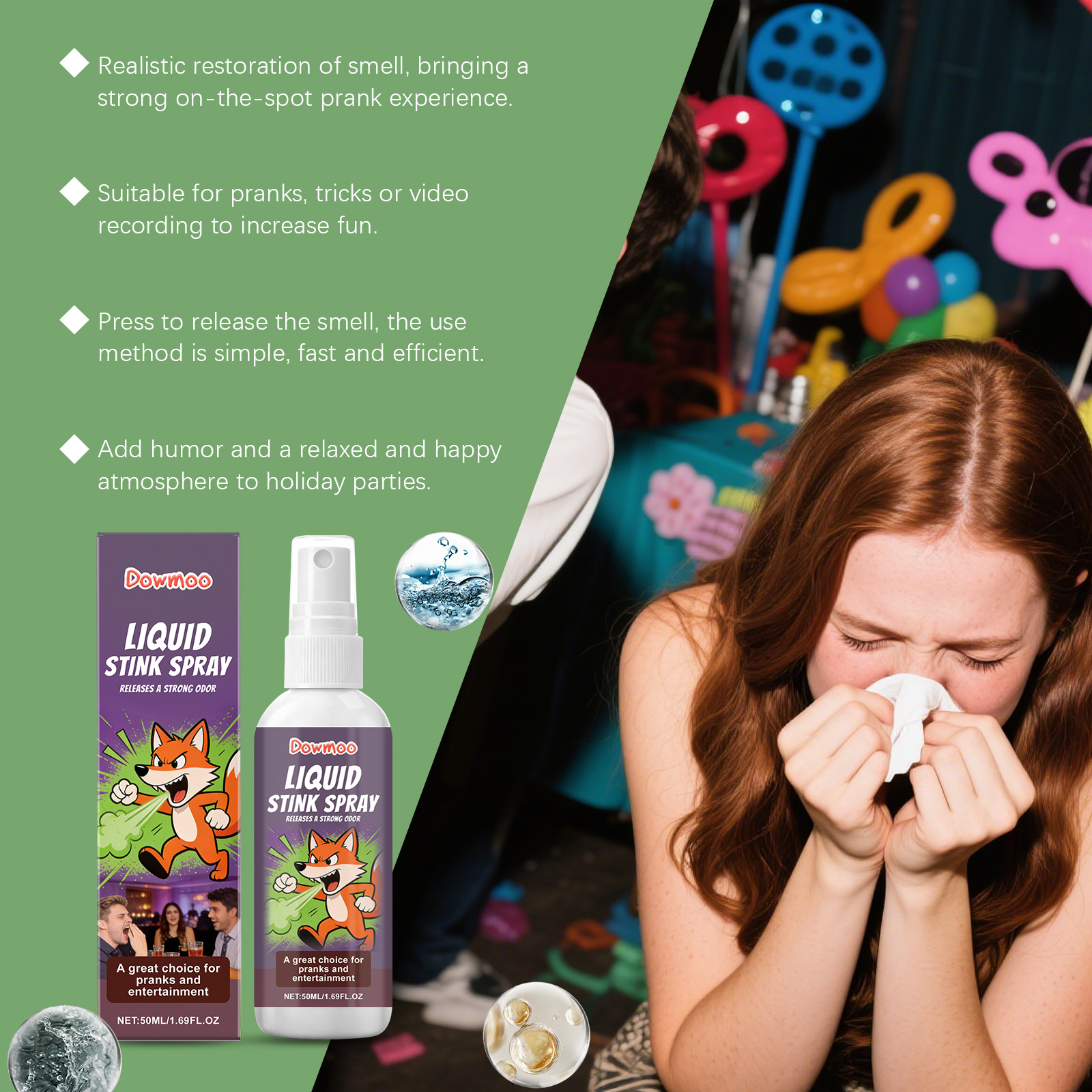 DOWMOO Fart Spray - April Fools Day Spray A Hilarious Prank Prop Perfect For Parties And Gagging Fun