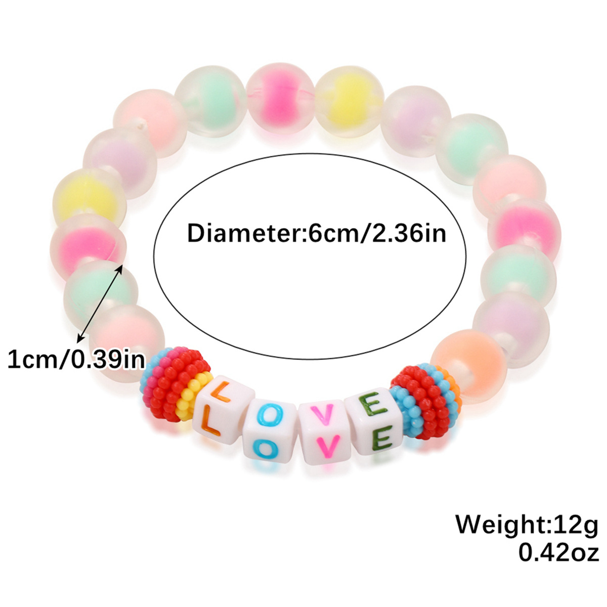 Women's Fashion Bohemian Color Beaded Bracelet