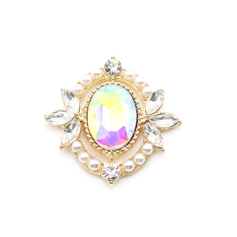 Glass Openwork Rhinestone Jewelry For Headwear And Bag Accessories