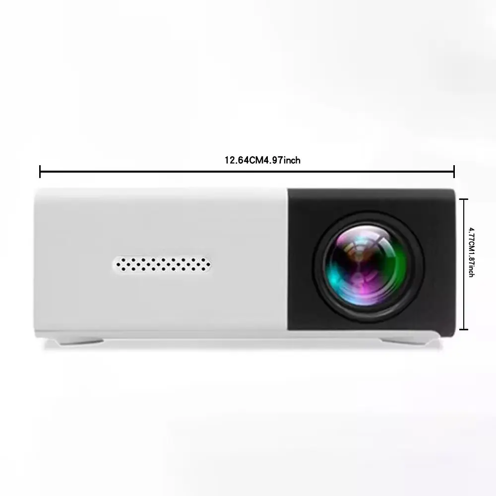Projection Factory Cross-border Hot Mini-portable Projector Yg300 Small Yellow Machine HD Home Recommend Projector