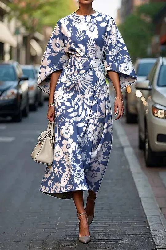 Female Creative Casual Printing Elegant Dress 17Style - Shop at LoveMi