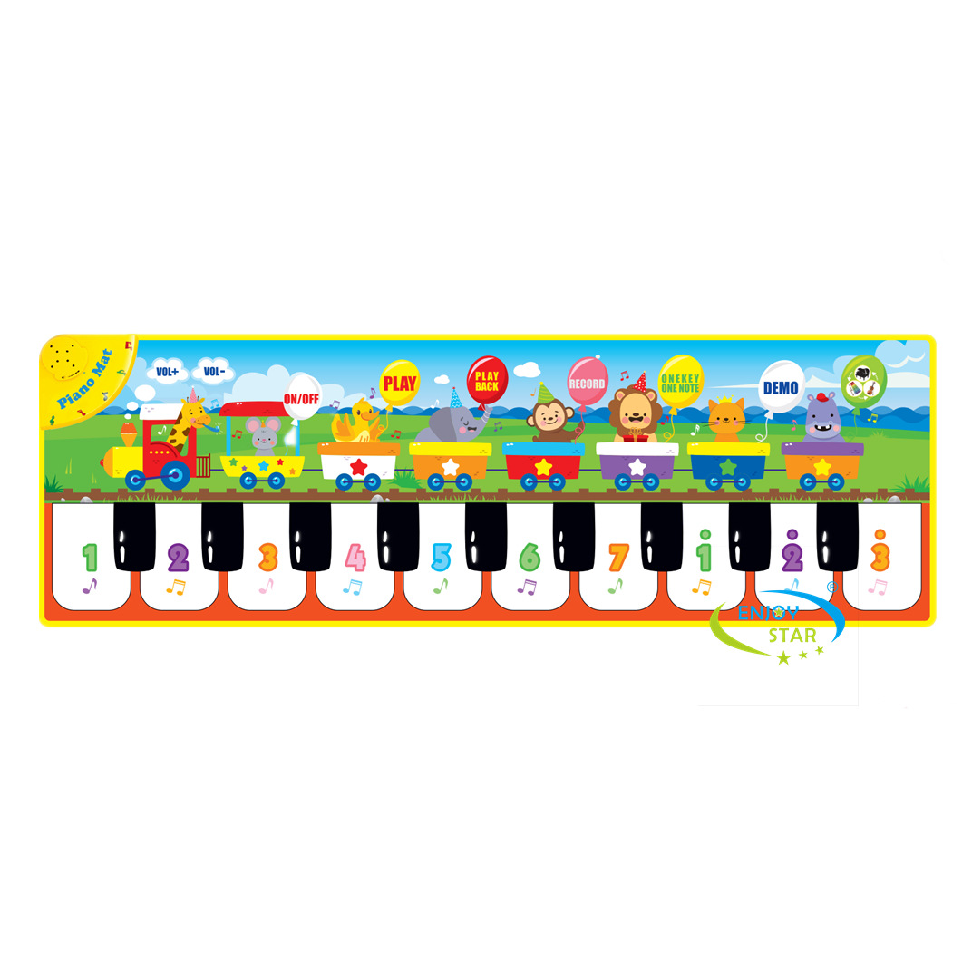 Train Animal Piano Mat