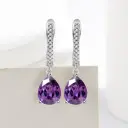 Ultra-shiny Water-drop Ring Necklace And Earrings For Women view 4