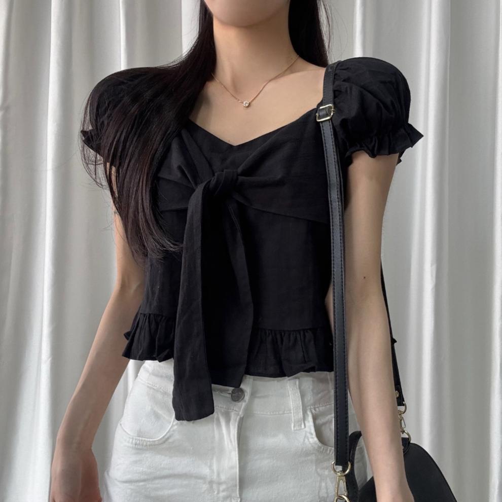 Bow-tied Ruffled Frill Puffed-sleeve Shirt 14 2568fe71 3328 42b5 88b1 3fffa9271586