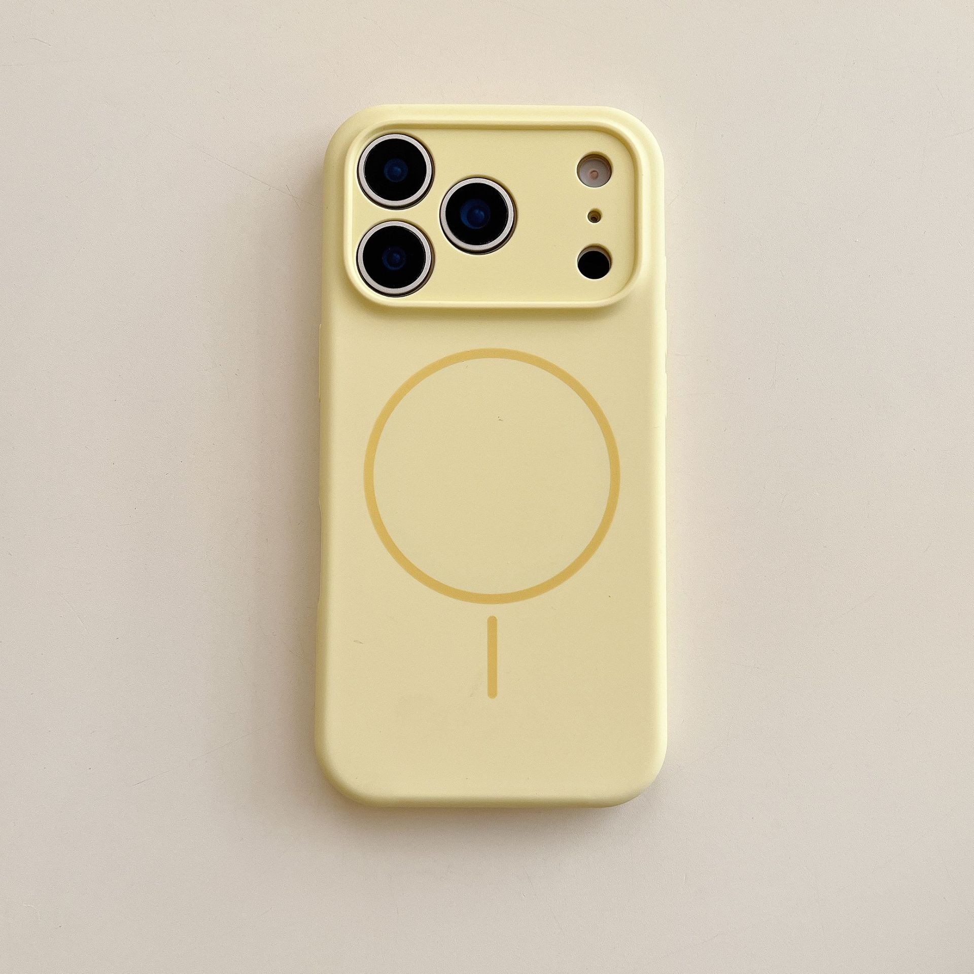 Full-coverage Precision-cut Silicone Magnetic-button Phone Case