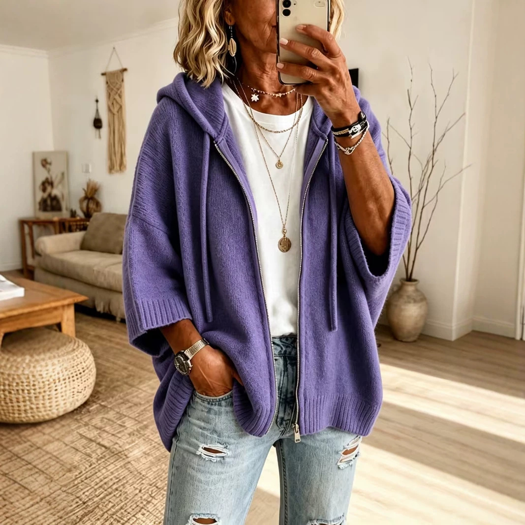 New Hooded Drawstring Sweatshirt Sweater product image
