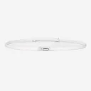 Silver Snap Button White