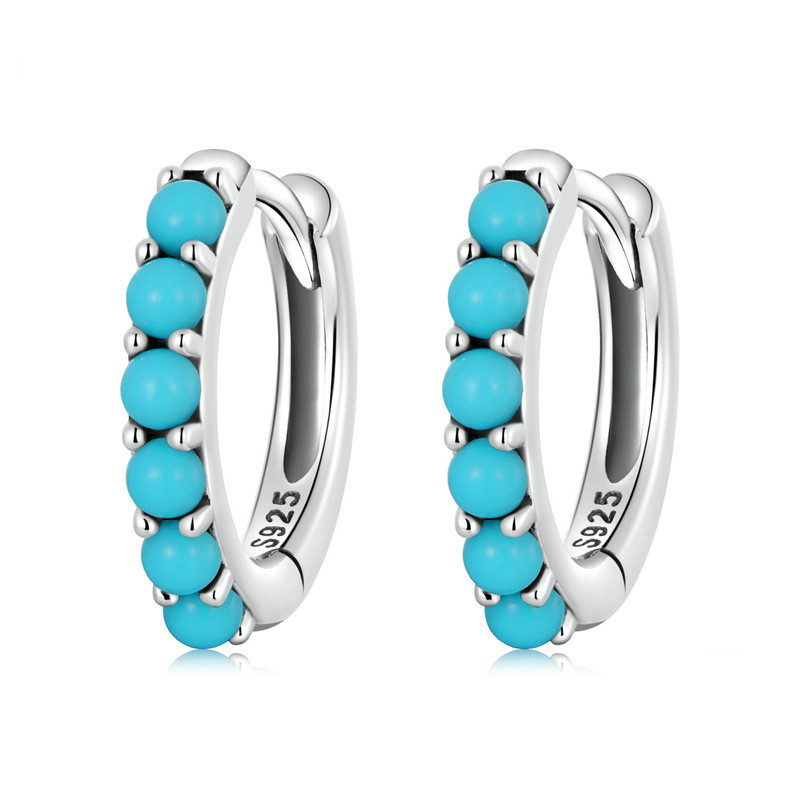 Women's Fashion Simple Turquoise Ear Clip