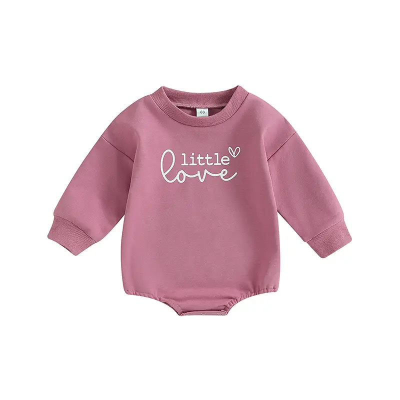 Letter Flower Print Long-sleeved Girls' Top