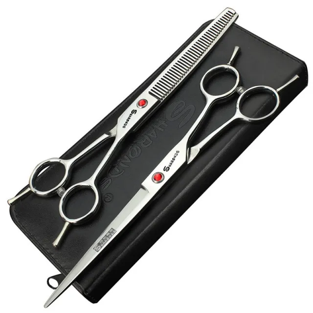 Poodle Professional Pet Grooming Tools Silver Warped Scissors - Shop at LoveMi