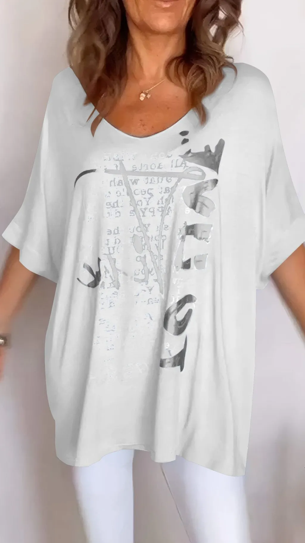 Women's Creative Trendy Personalized Printed Top - Style 36-S