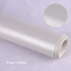 Litchi Self-adhesive Leather Refurbished Bedside And Sofa Repair Patch Leather Patch - Pearl White - View 1
