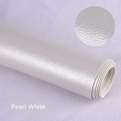 Litchi Self adhesive Leather Refurbished Bedside And Sofa Repair Patch Leather Patch Pearl White - Shop at LoveMi