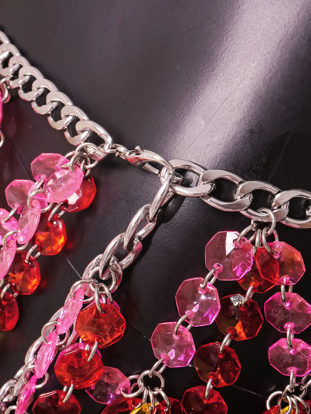 Women's Fashion Jewel Stitched Backless Skirt