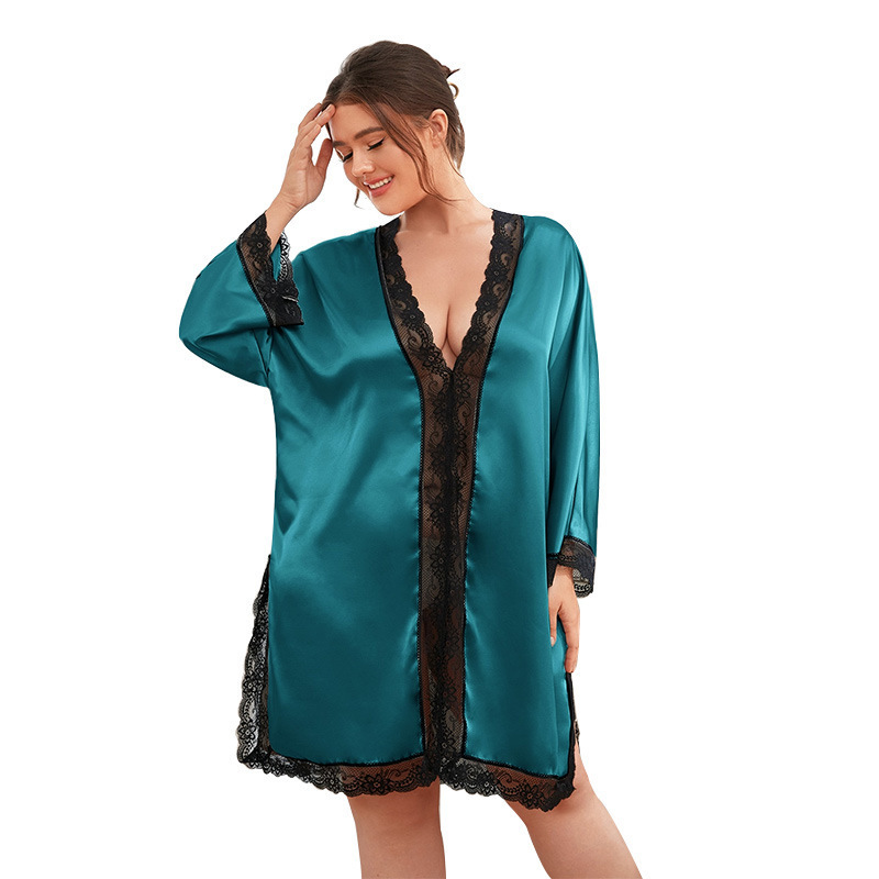 Summer Women's Loose Casual V-neck Nightgown