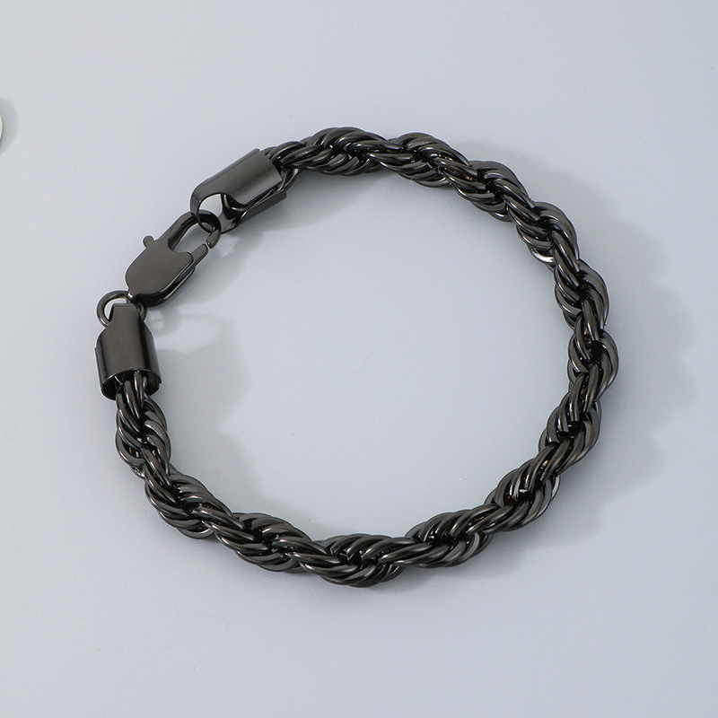 Hip-hop Trendy Braided Chain Couple Bracelet Accessory