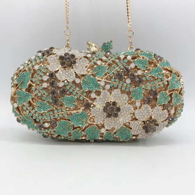 Women's Fashion Personality Diamond Stud Clutch Picture Color 18X9.5X5Cm - Shop at LoveMi