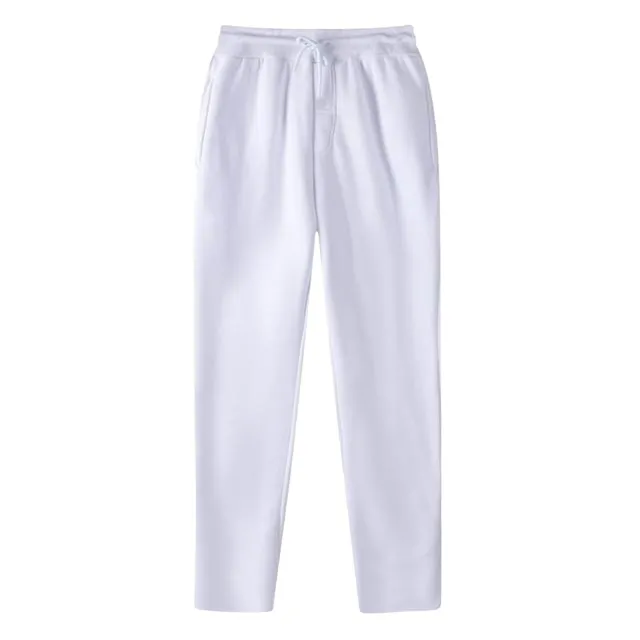 Spring And Autumn New Casual Sports Straight Slim fit Trendy Men's Trousers White - Shop at LoveMi
