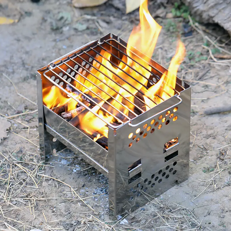 Portable Camping Dual-use Outdoor Stainless Steel Removable