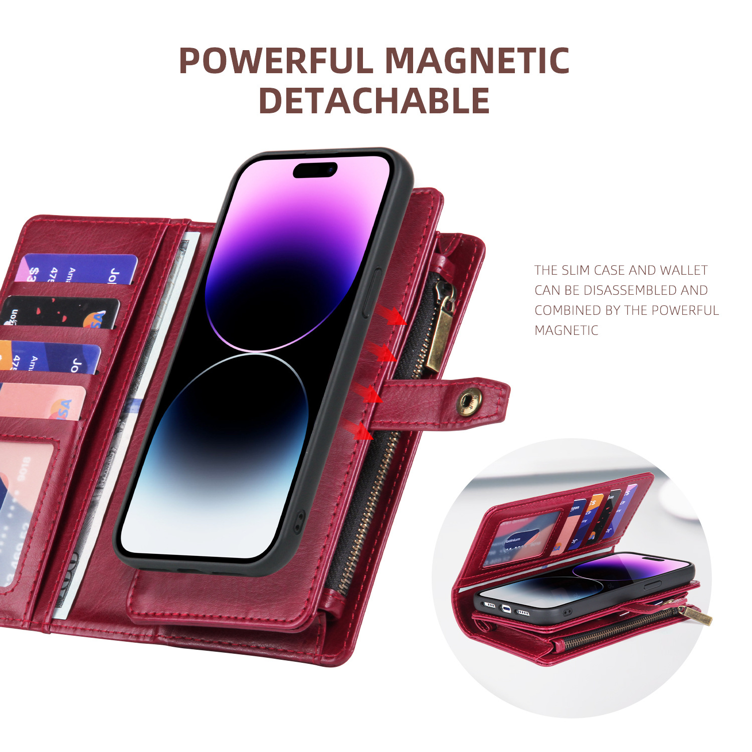 Multifunctional Mobile Phone Leather Case