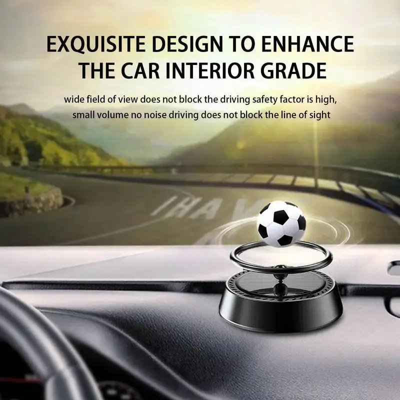 Car Aromatherapy Light Sense Rotating Football Spirit Hanging Car