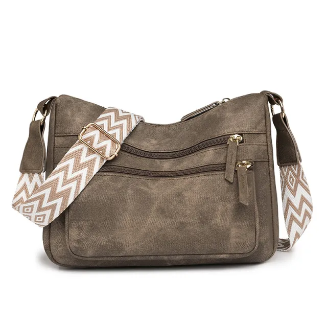 Large Capacity One Shoulder Crossbody New Women's Soft Leather Backpack Bag Brown - Shop at LoveMi
