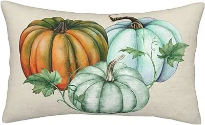 Cross border Autumn Pumpkin Thanksgiving Pillow Cover Waist Pad Family 30x50cm Without Core Style 22 - Shop at LoveMi