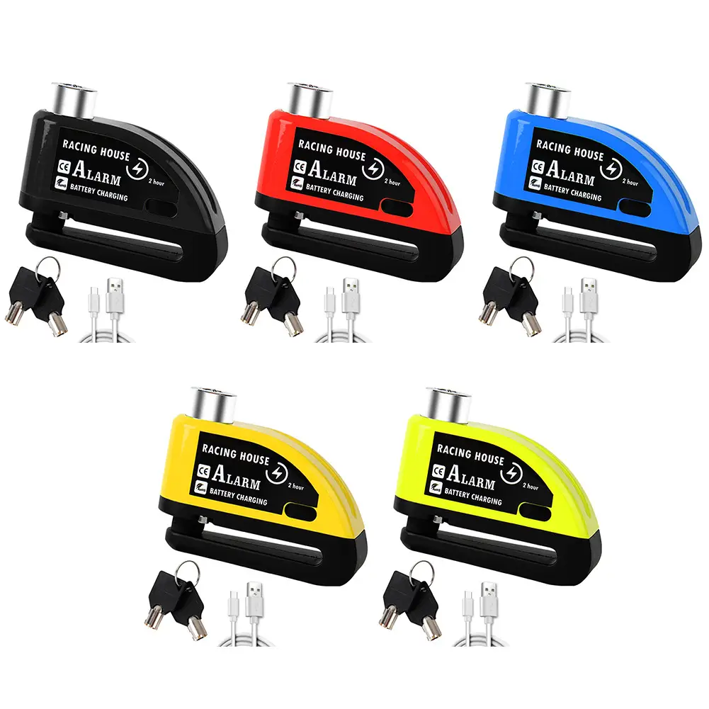 Bicycle Disc Brake Lock Portable Anti-theft Alarm Electric Car Disc Safety Lock Disc