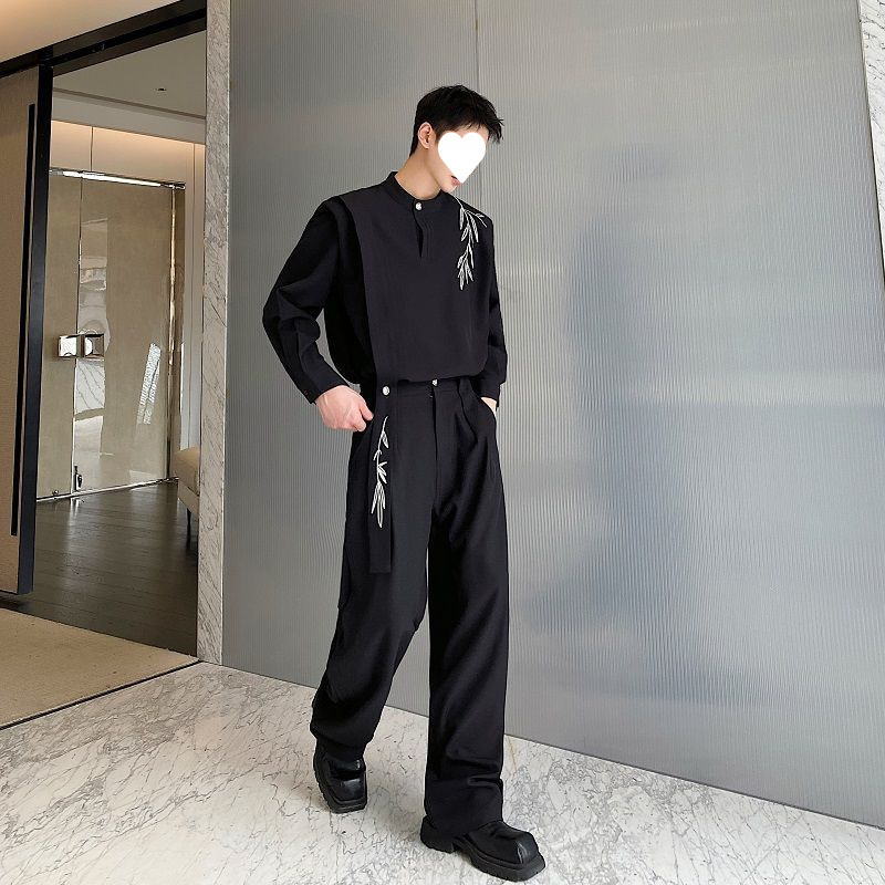 Autumn Chinese-style Retro Embroidered Casual Set