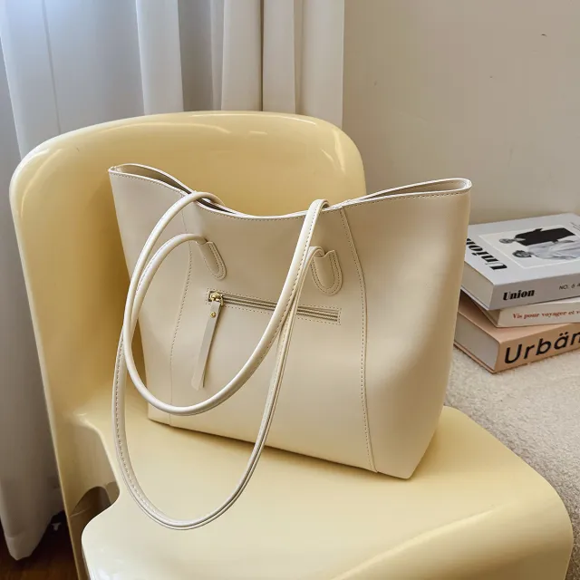 Trend Large Capacity Women's Shoulder Crossbody Handbag Beige - Shop at LoveMi