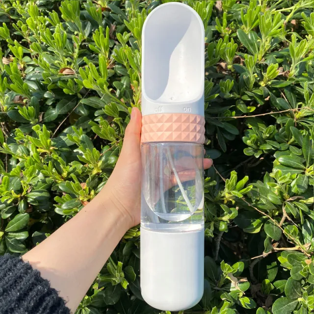 Dog Water Cup Portable Pet Supplies For Water Bottle Dog Drinking Bowl Cup Outdoor Travel Dogs Cats Water Dispenser Feeder Bag Granary Pink - Shop at LoveMi