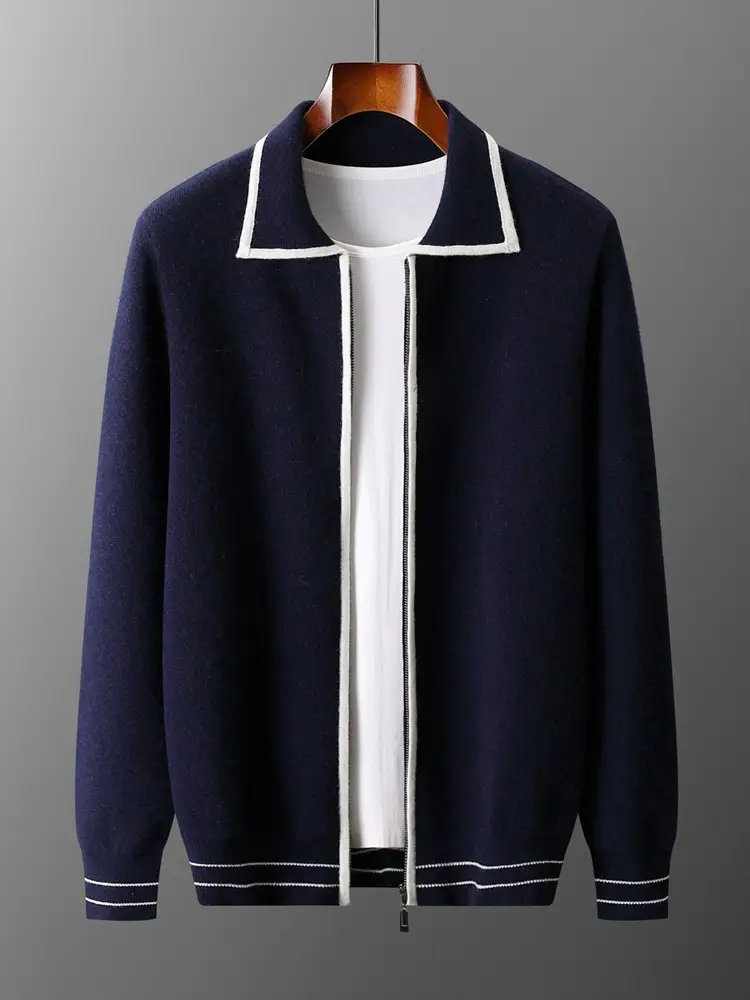 Men's Lightly Mature Cardigan Coat Woolen Sweater