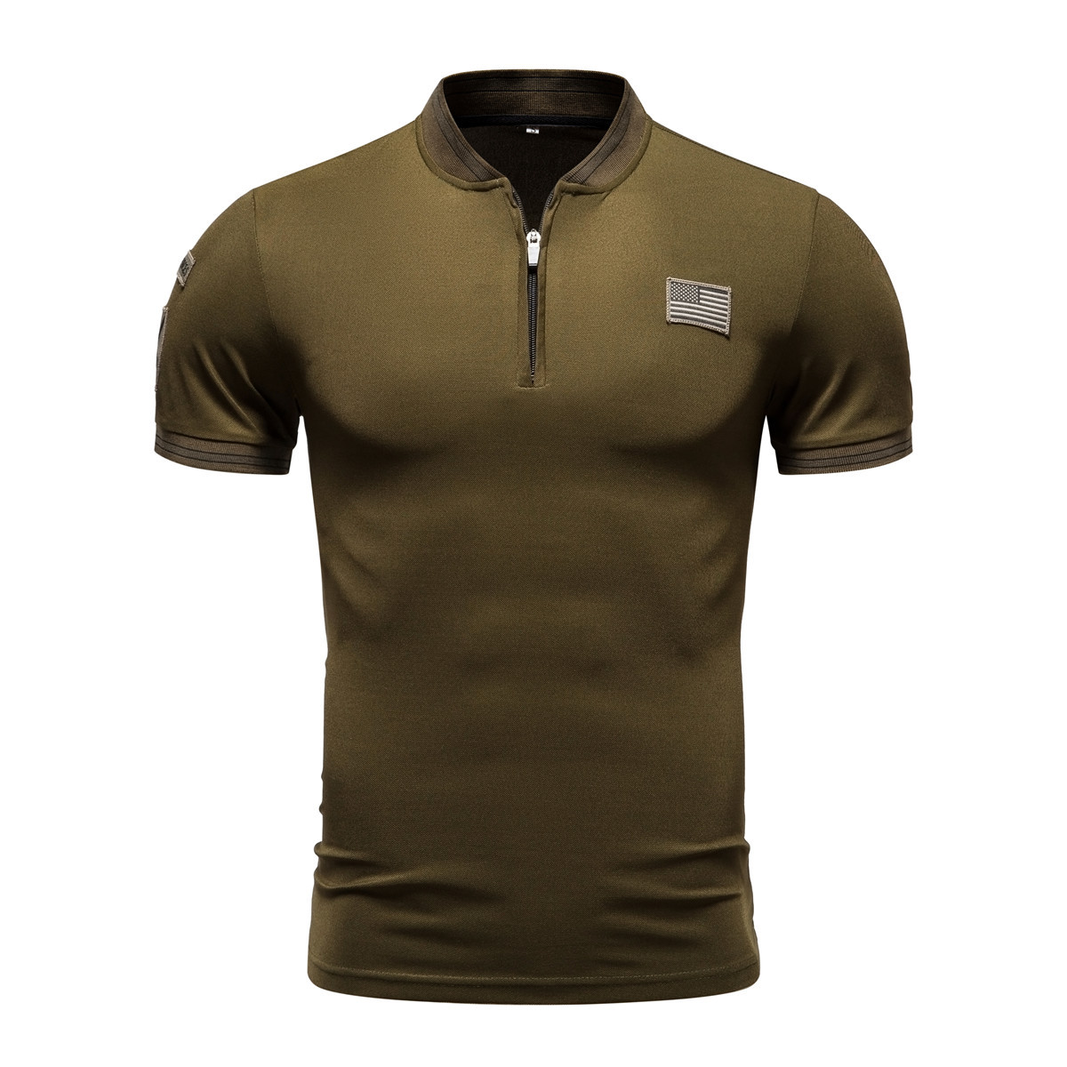 Casual Stand-Up Collar T-Shirt Men's Polo Shirt 10