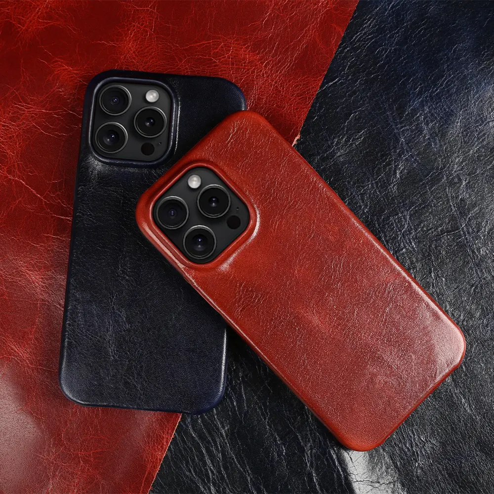 Suitable for 15Promax Phone Case High-grade Drop-resistant Leather