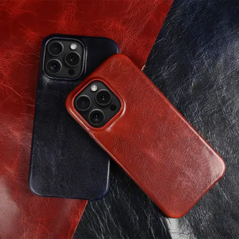 Suitable for 15Promax Phone Case High-grade Drop-resistant Leather