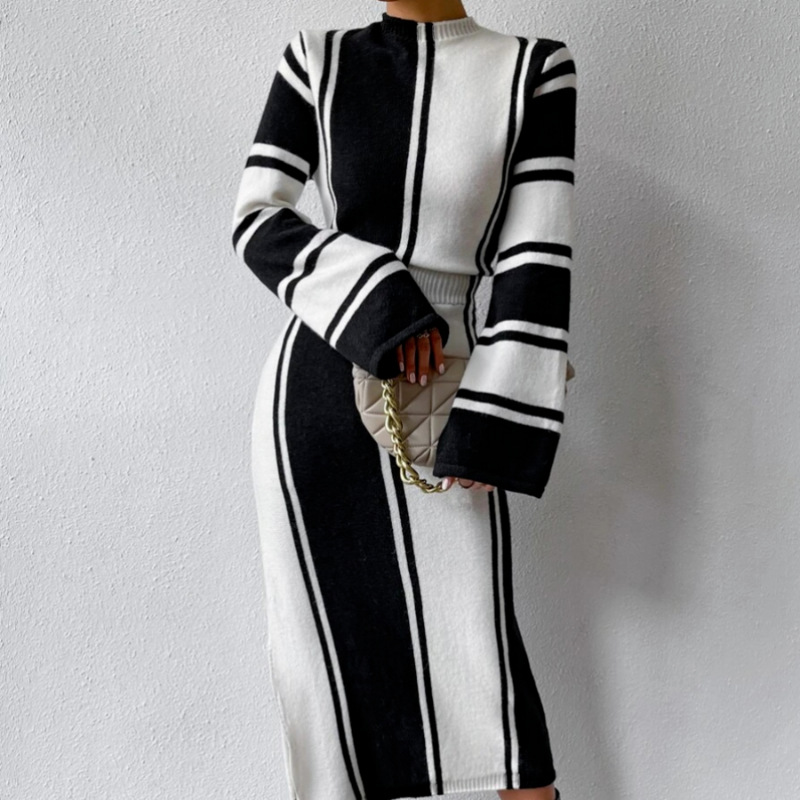 Black And White Stripes Dress