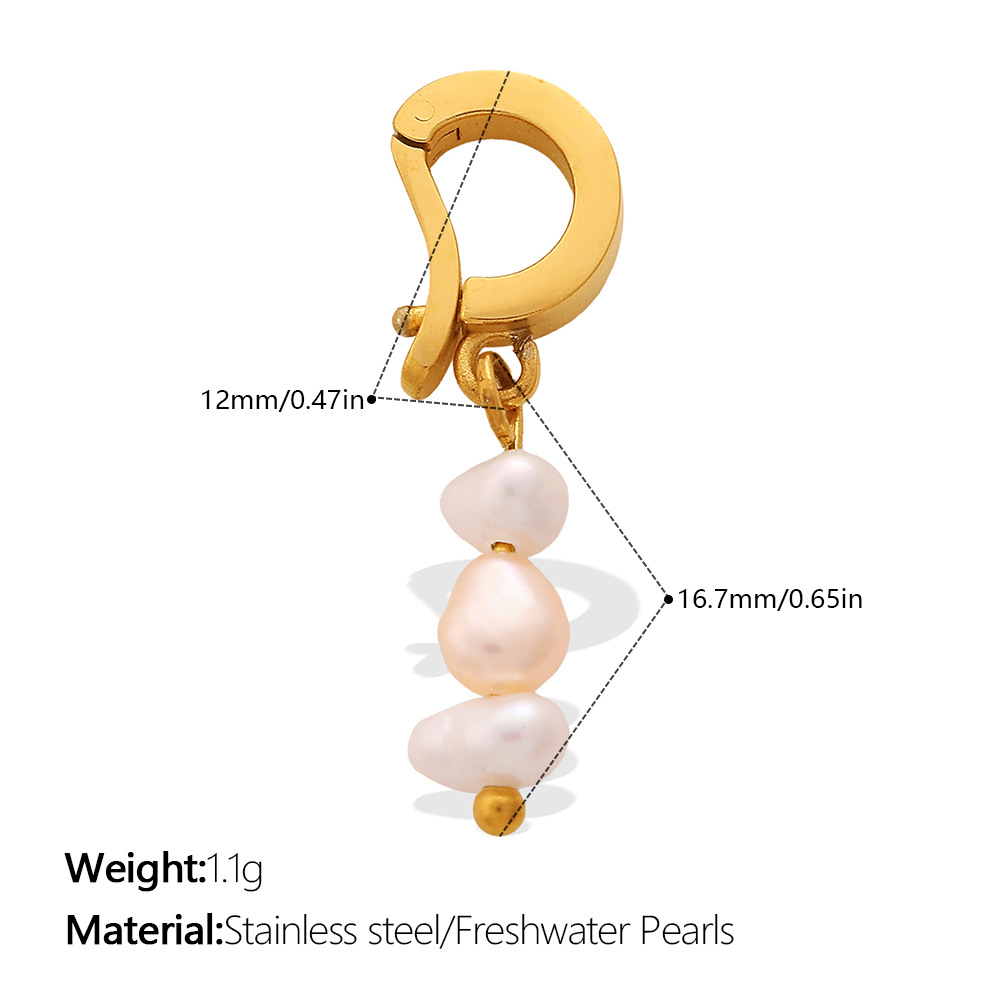 Stainless Steel Pearl Pendant, picture 3 of 12