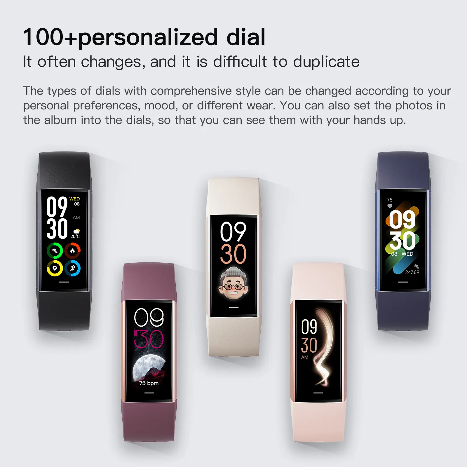C80 Smart AMOLED Screen Power Heart Rate