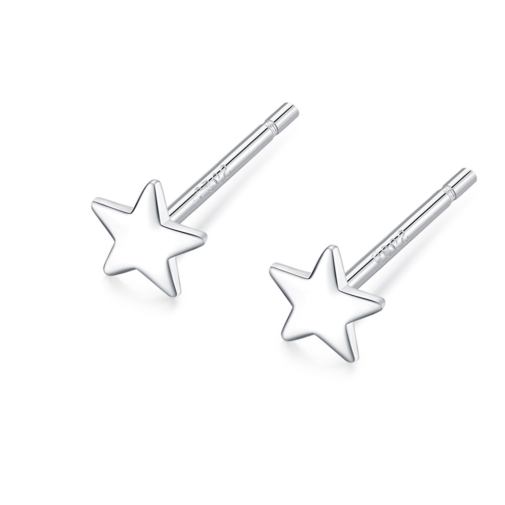 New Sterling Silver Stud Earringsexquisite High-end Ear Jewelry - Jewelry & Watches
