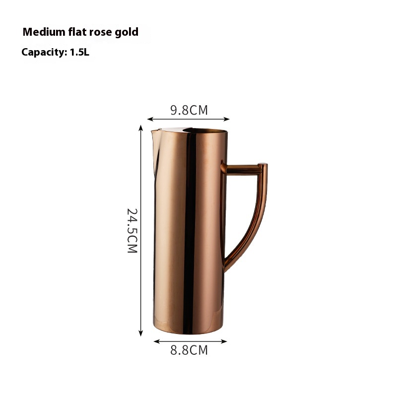 Medium 1.5L Flat Rose Gold