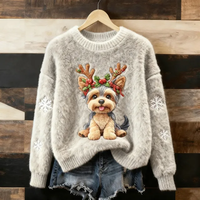 Women's 3D printed Casual Christmas Hoodie Dz 248077 Yj Grey - Shop at LoveMi