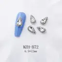 K9 Ultra-Shiny Flat-Back Rhinestones In White For Nail Art Decorations view 30