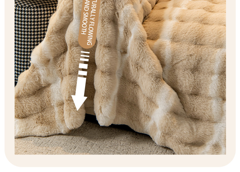 Gradient Rabbit Fur Sofa Cover Cloth 260794d0 962c 4ba6 8aa9 790e5b065077