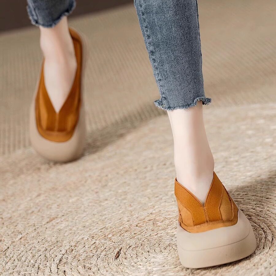 Womens Retro Mori-style Artistic Low-cut Pumps